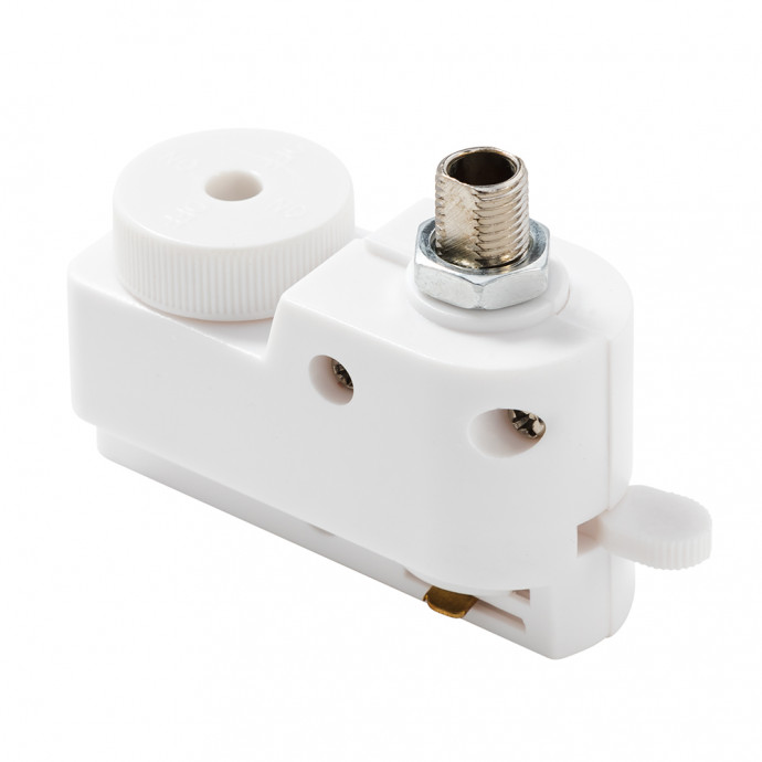 Адаптер для однофазного шинопровода Crystal Lux CLT 0.212 01 WH