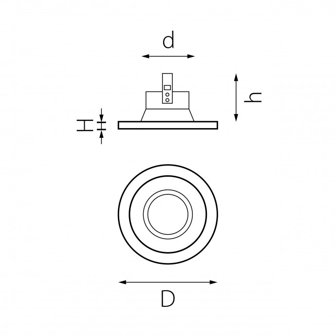 Комплект из светильника и рамки DOMINO Domino Lightstar D61303