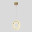 Светильник подвесной Crystal Lux DIEGO SP25W LED BRASS