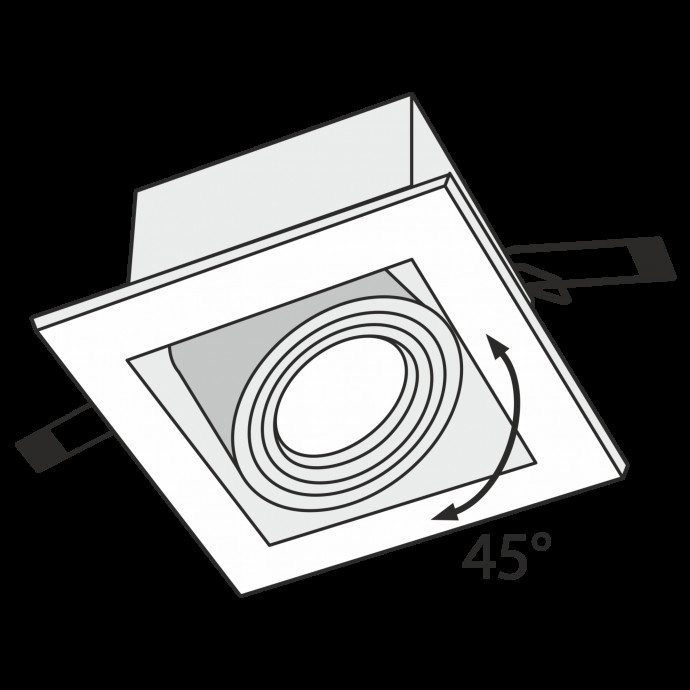 Встраиваемый светильник Maytoni Downlight DL008-2-01-S