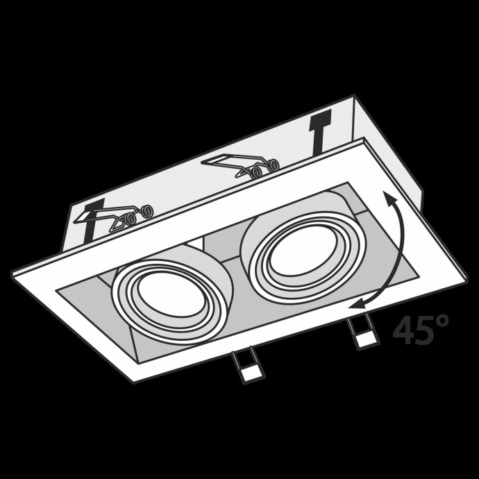 Встраиваемый светильник Maytoni Downlight DL008-2-02-S