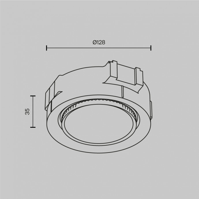 Встраиваемый светильник Technical DL019-GX53-W