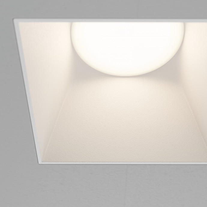 Встраиваемый светильник Maytoni Downlight DL051-01-GU10-SQ-W