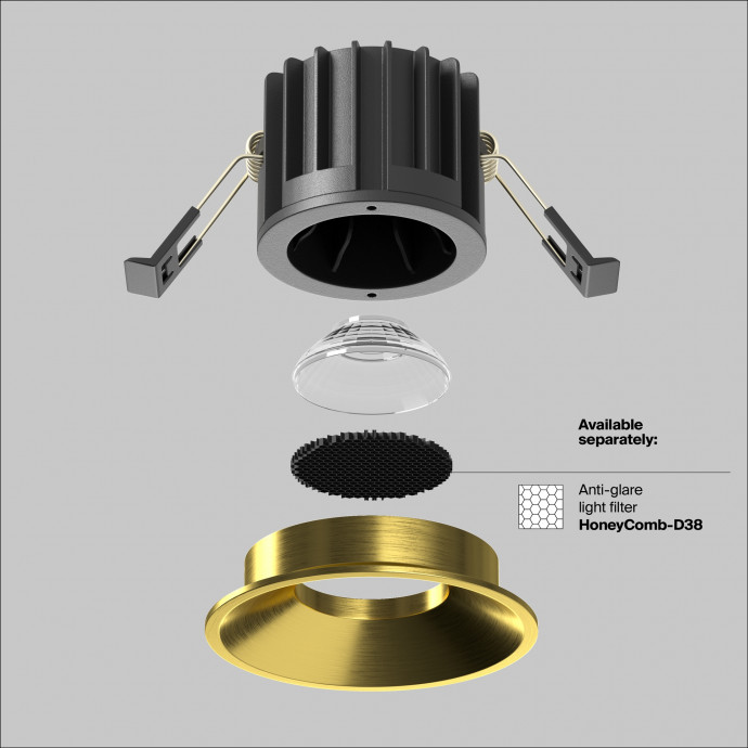 Встраиваемый светильник Maytoni Downlight DL058-12W3K-BS