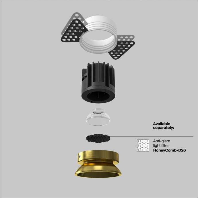 Встраиваемый светильник Technical DL058-12W3K-TRS-BS