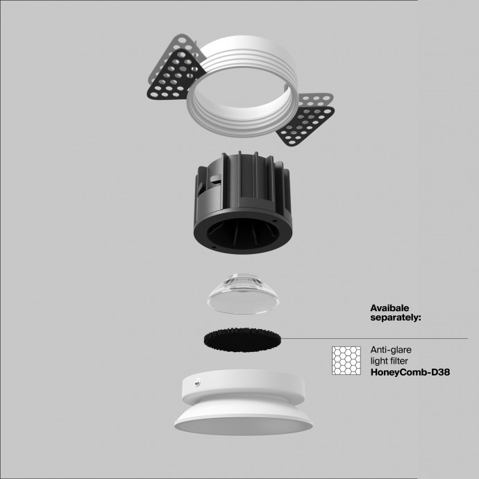 Встраиваемый светильник Technical DL058-12W4K-TRS-W