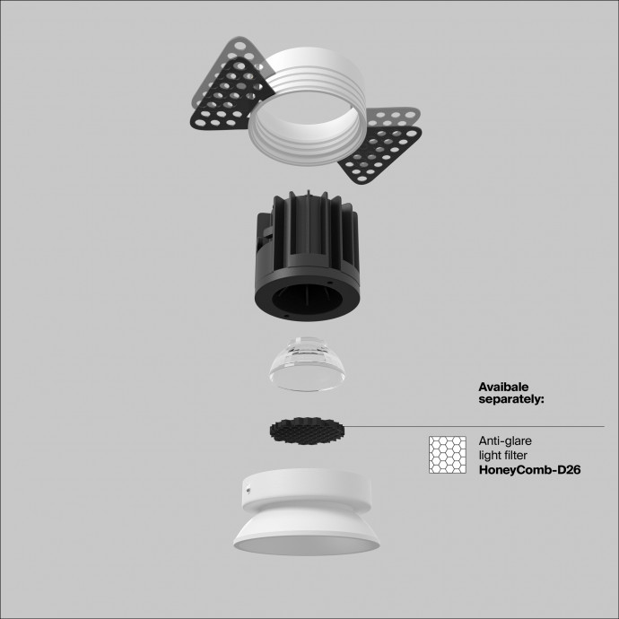 Встраиваемый светильник Technical DL058-7W3K-W