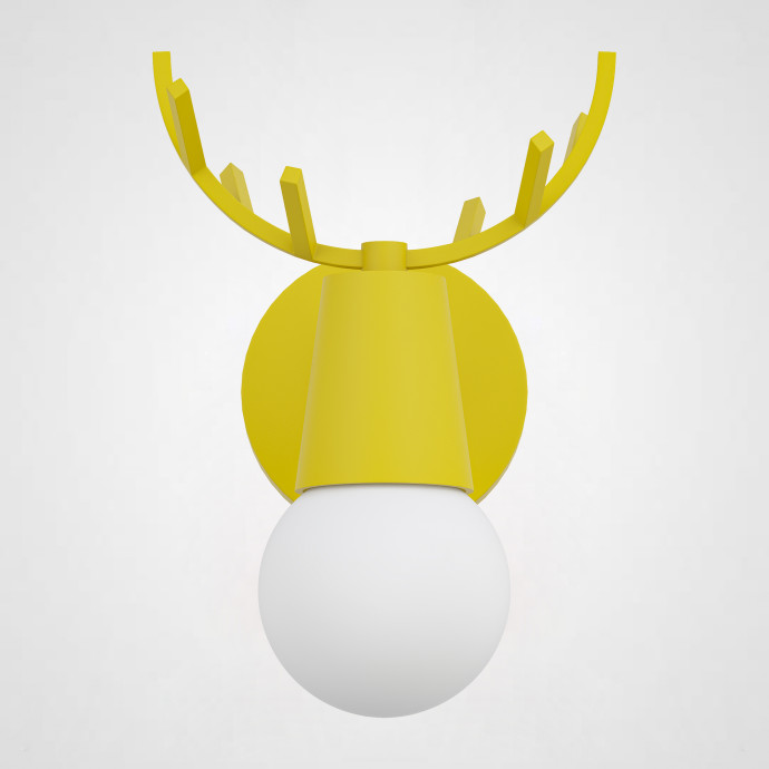 Бра С Рожками Deer A Switch White/Light Wood By Imperiumloft