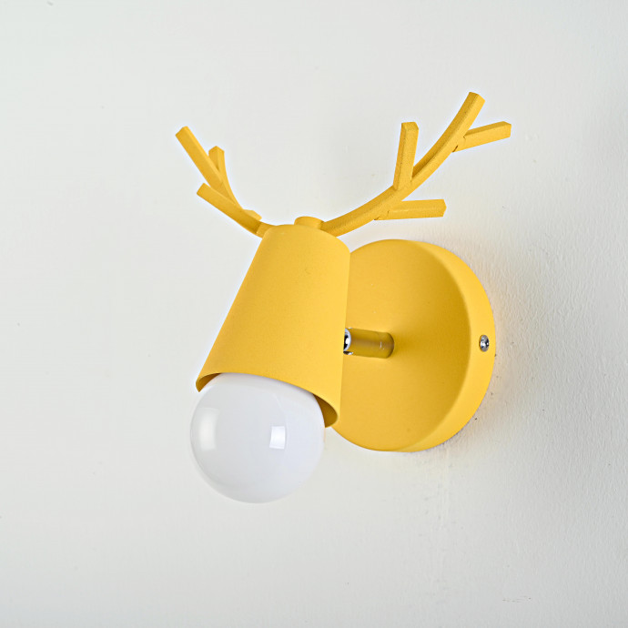 Бра С Рожками Deer A Switch White/Light Wood By Imperiumloft