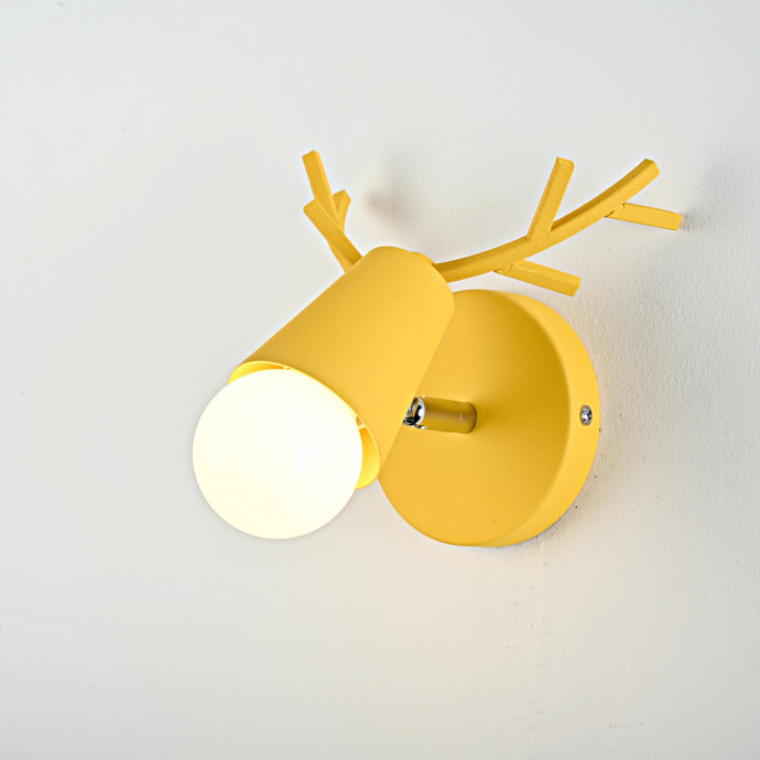 Бра С Рожками Deer A Switch White/Light Wood By Imperiumloft