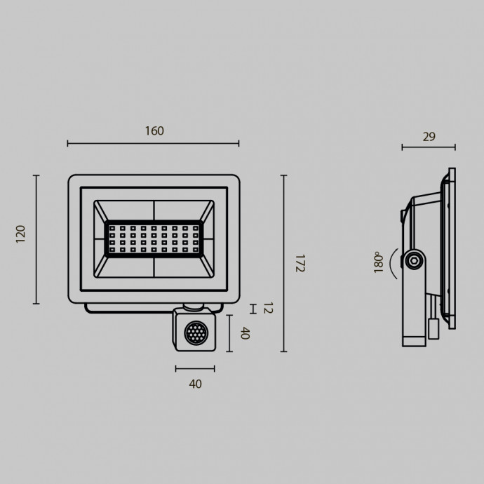 Прожектор Outdoor FL001-L30B6KSR