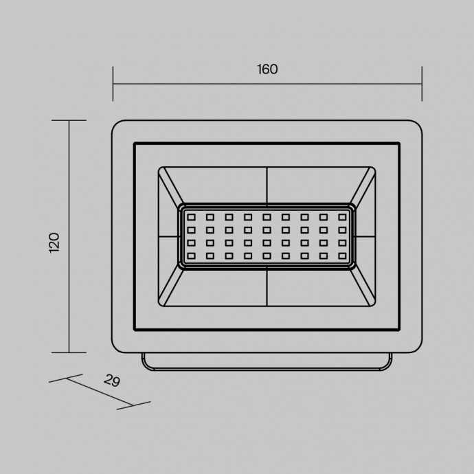 Прожектор Outdoor FL001-L30B6K