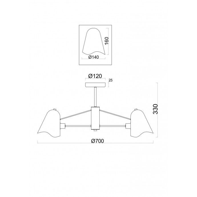 Люстра подвесная Freya Modern FR5037PL-05S