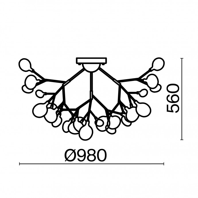 Потолочный светильник Freya Modern FR5049CL-36G