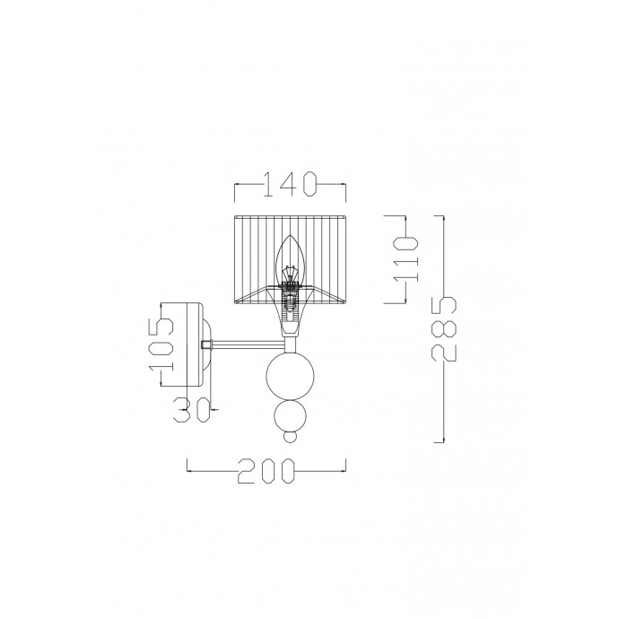 Бра Freya Modern FR5093WL-01CH