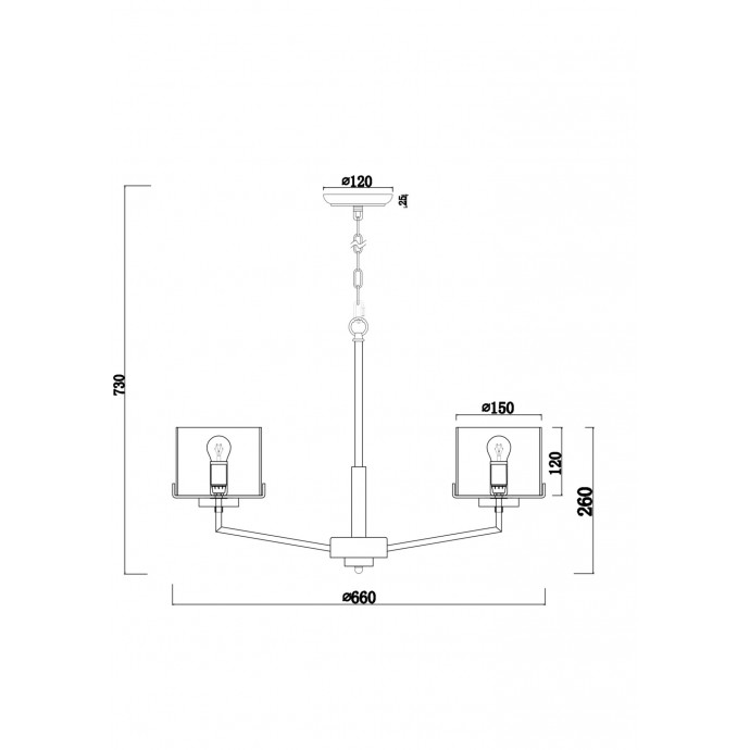 Люстра подвесная Freya Modern FR5096PL-05CH