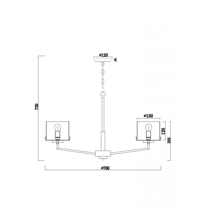 Люстра подвесная Freya Modern FR5096PL-08CH