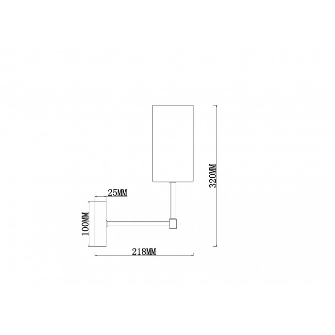 Настенный светильник (бра) Freya FR5184WL-01BS