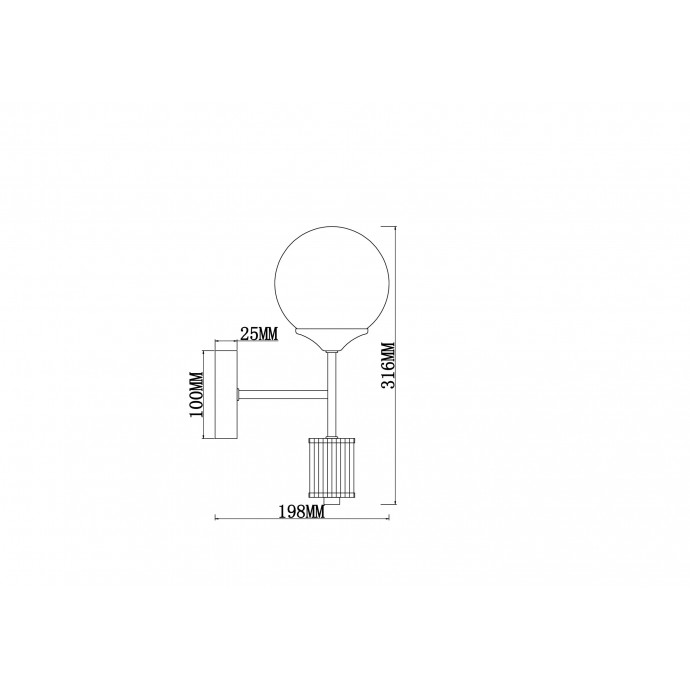 Бра Freya Modern FR5185WL-01BS