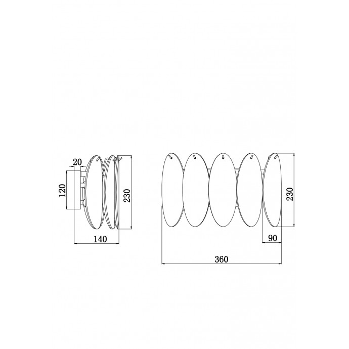 Настенный светильник (бра) Freya FR5189WL-02BS