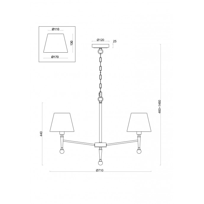 Подвесной светильник Freya Classic FR5190PL-05BS