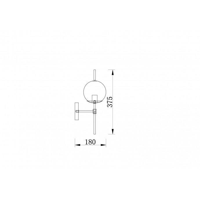 Настенный светильник (бра) Freya FR5205WL-01BS