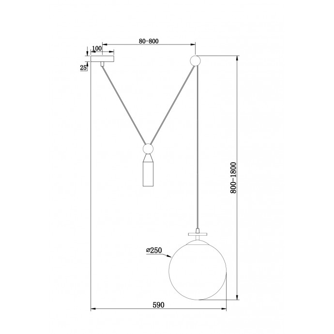 Подвесной светильник Freya Modern FR5221PL-01BS