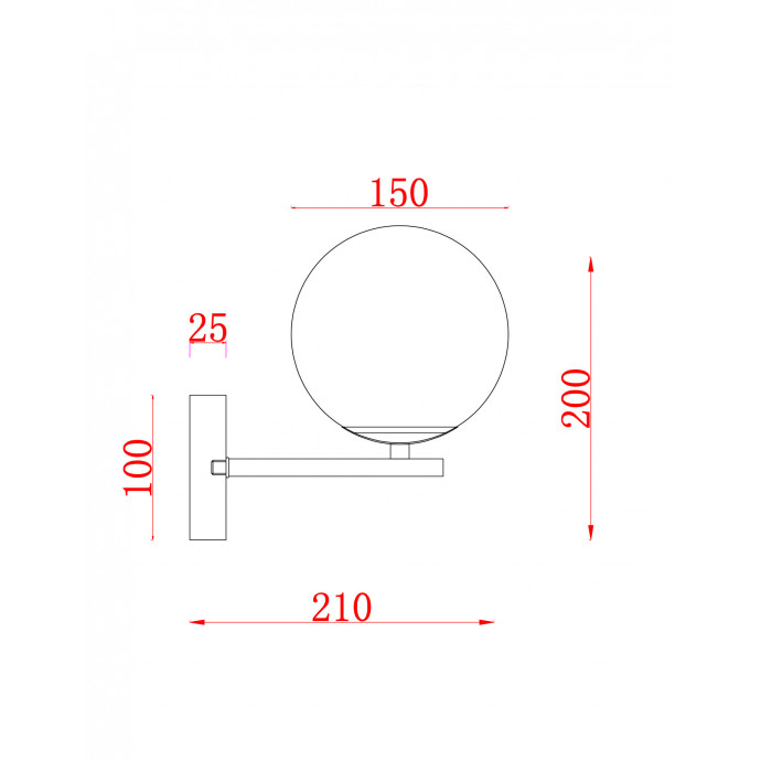 Бра Freya Modern FR5230WL-01BS