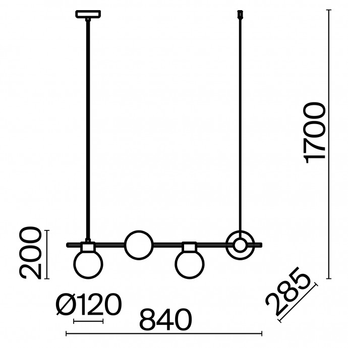 Подвесной светильник Freya Modern FR5232PL-04B