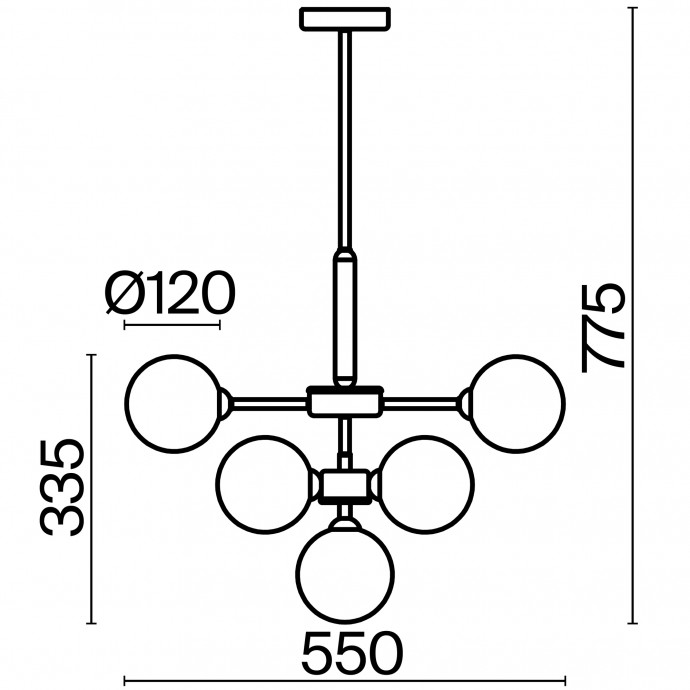 Подвесной светильник Freya Modern FR5233PL-13BS