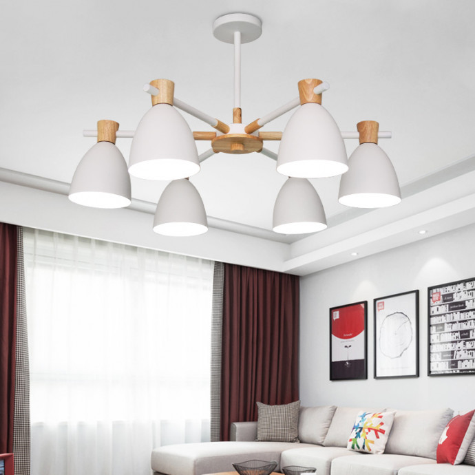Потолочная Люстра Folke 8 White By Imperiumloft