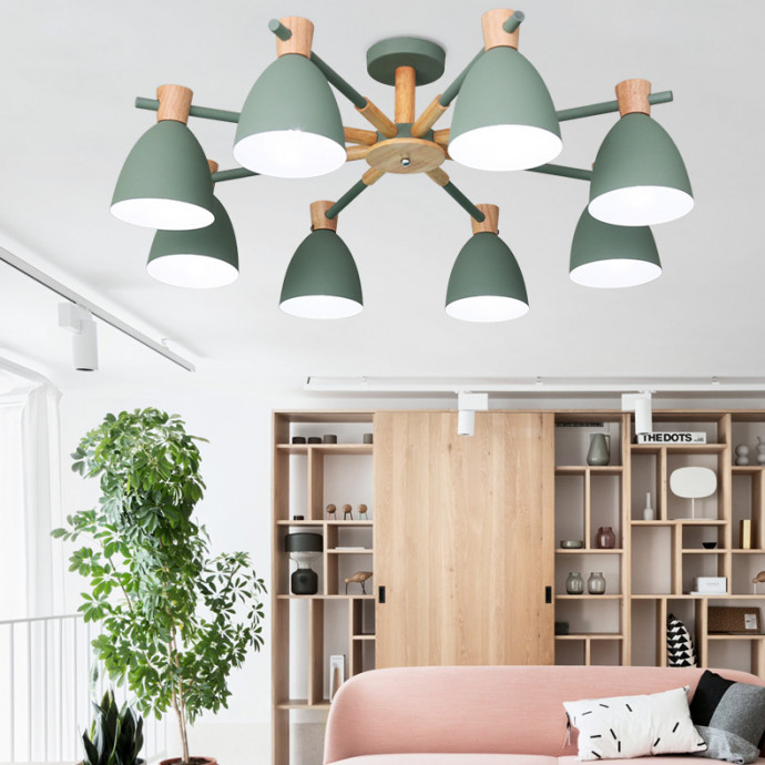 Потолочная Люстра Folke 8 White By Imperiumloft