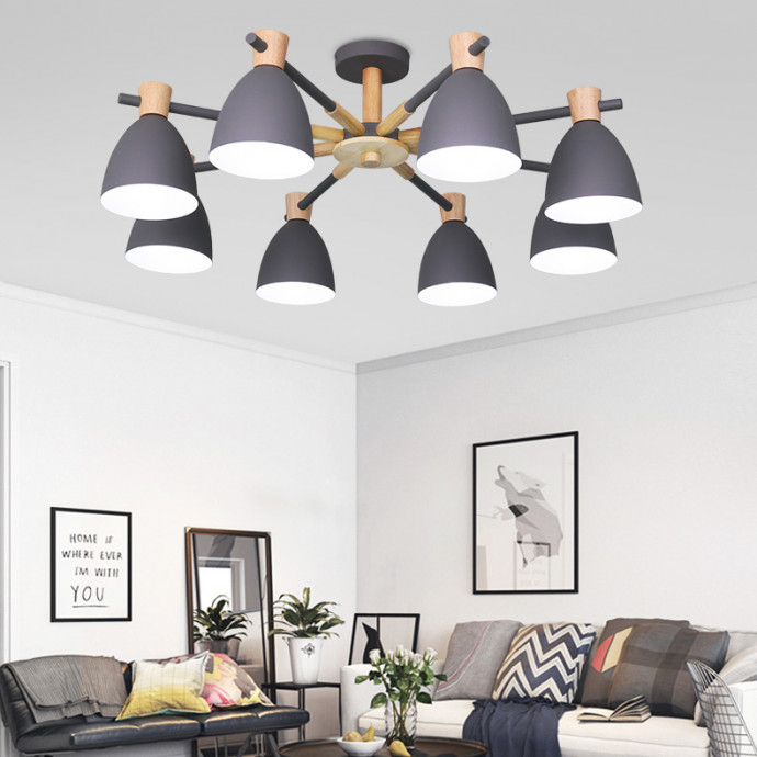 Потолочная Люстра Folke 8 White By Imperiumloft