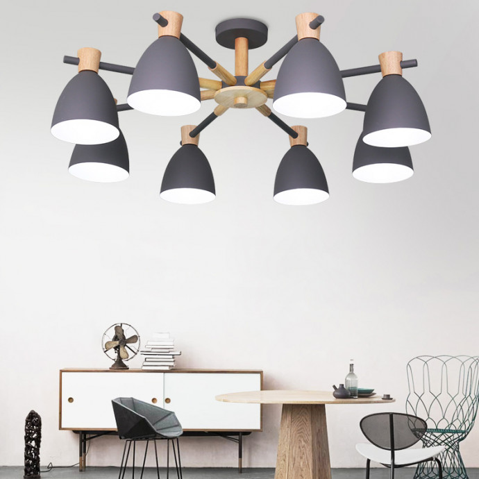 Потолочная Люстра Folke 8 White By Imperiumloft