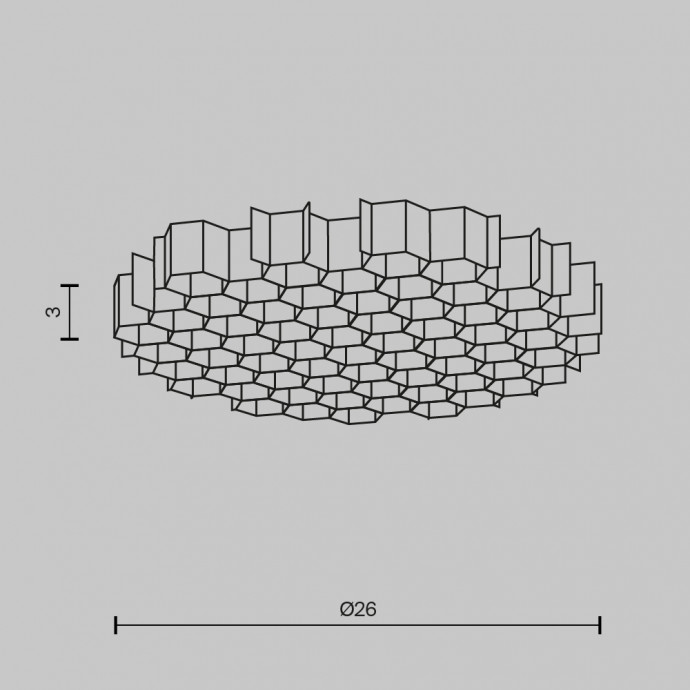 Комплектующие для светильника Technical HoneyComb-D26