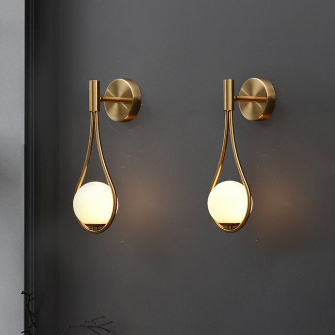 Настенное Бра Hoop Drop Wall Black By Imperiumloft