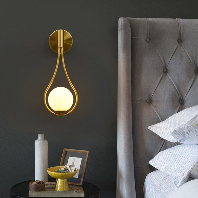 Настенное Бра Hoop Drop Wall Black By Imperiumloft