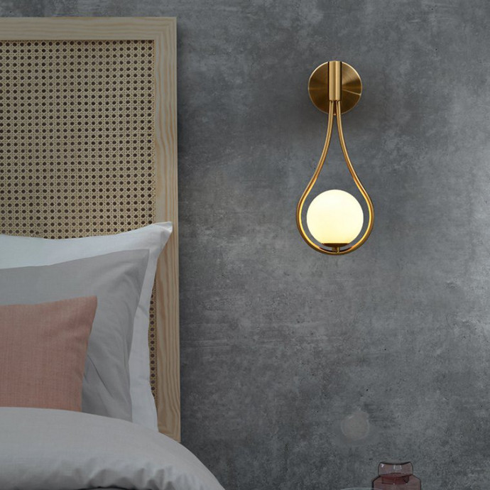 Настенное Бра Hoop Drop Wall Black By Imperiumloft