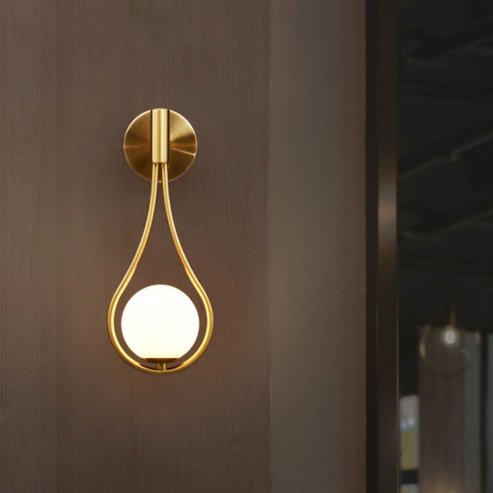 Настенное Бра Hoop Drop Wall Black By Imperiumloft