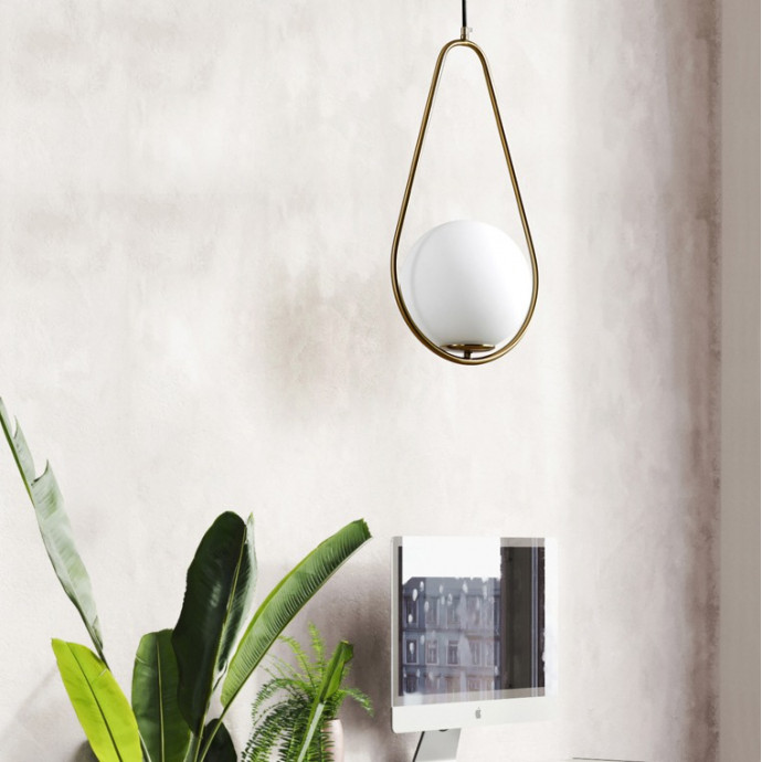 Подвесной Светильник Hoop Drop Brass By Imperiumloft