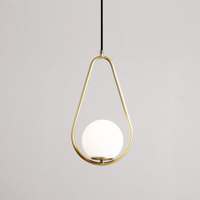 Подвесной Светильник Hoop Drop Brass By Imperiumloft