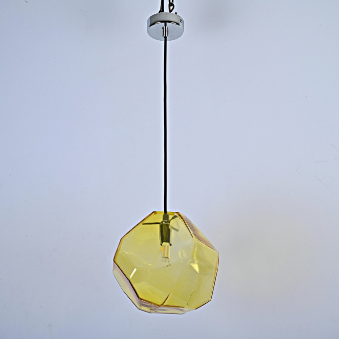 Подвесной Светильник Color Ice Cube Pendant Jevio 1 Янтарный By Imperiumloft