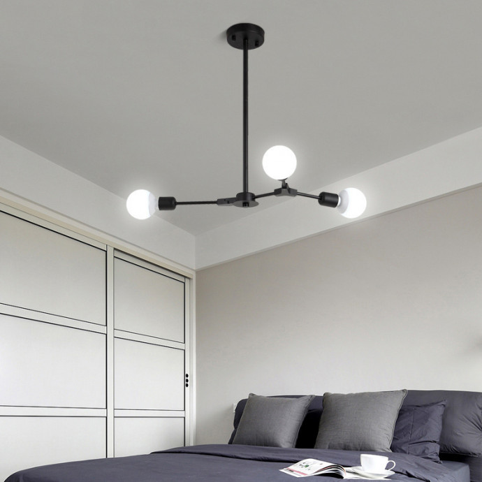 Люстра На Штанге Late D55 Black By Imperiumloft