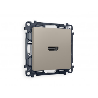 MA374010 Комплект механизма розетки HDMI 2.0 ALFA Серо-бежевый матовый 40V/500mA 2.0GHz 5-18Gbit/s QUANT (AP3740, VM222)