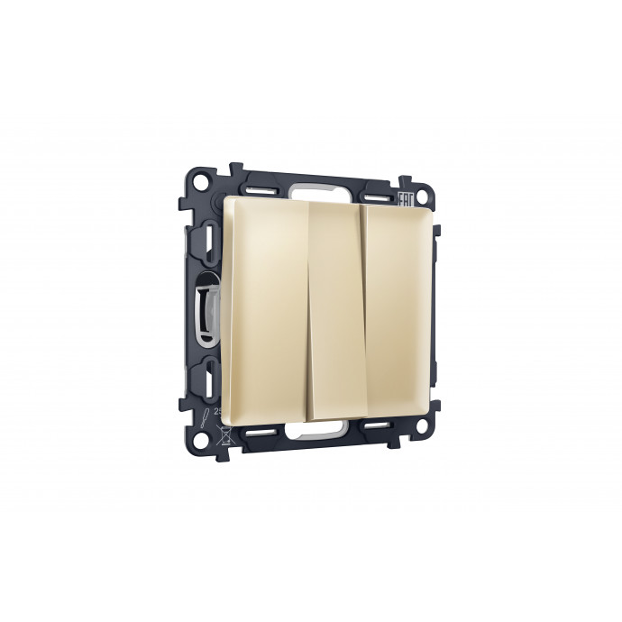 MA605010 Комплект механизма 3-кл выключателя ALFA Шампань QUANT (AP6050, VM133)