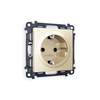 MA606010 Комплект механизма электрической розетки ALFA Шампань с/з на винтовых зажимах QUANT (AP6060, VM141)