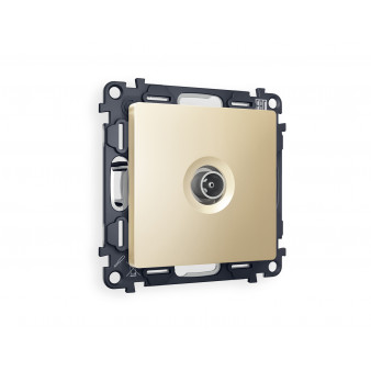 MA613030 Комплект механизма TV розетки проходной ALFA Шампань 5-1000 MHz 4dB QUANT (AP6130, VM211)