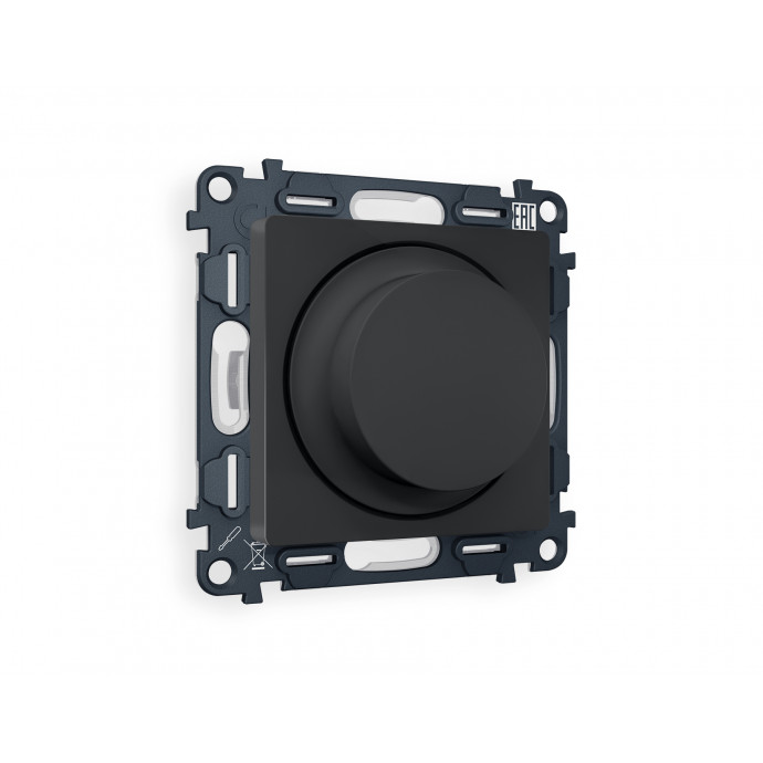 MA905510 Комплект механизма светорегулятора универсального ALFA Графит мягкое касание 25-600W/LED 5-300W QUANT (AP9055, VM136)