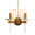 Бра Crystal Lux MARRON AP2 BRASS