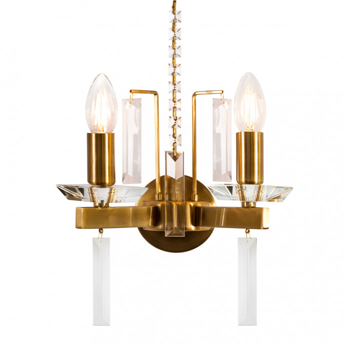 Бра Crystal Lux MARRON AP2 BRASS